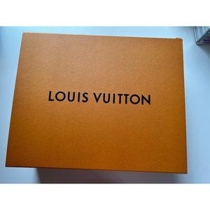 Authentic Louis Vuitton XL Empty Neverful Box with Ribbon, 16 x 20 x 7.5